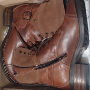 Taos brown leather and suede boots sz10